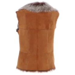 Reversible Toscana Suede Leather Gilet Whisky : Kashmina -Default Template 2 reversible toscana suede leather gilet whisky kashmina p8027 28572 image