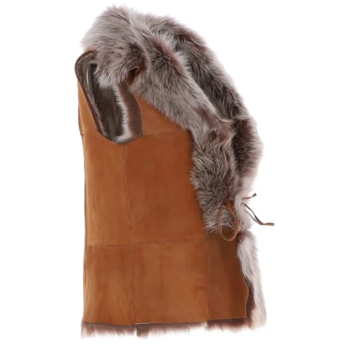 Reversible Toscana Suede Leather Gilet Whisky : Kashmina 11 Reversible Toscana Suede Leather Gilet Whisky : Kashmina -The Bridge Store reversible toscana suede leather gilet whisky kashmina p8027 28573 image