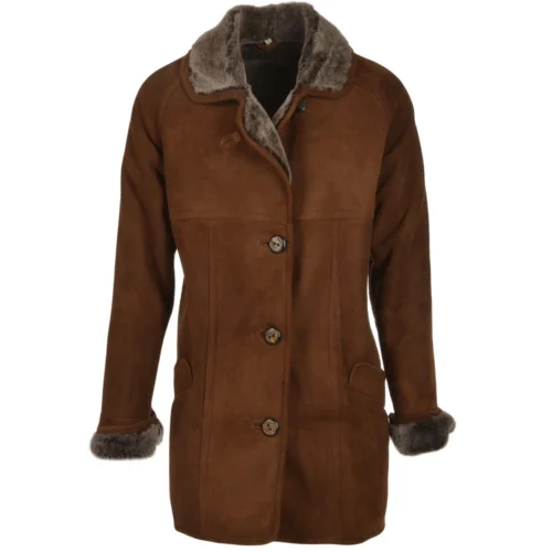 Sheepskin Coat Brown : Florence