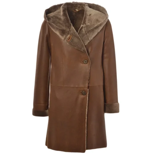 Sheepskin Coat Brown : Helen