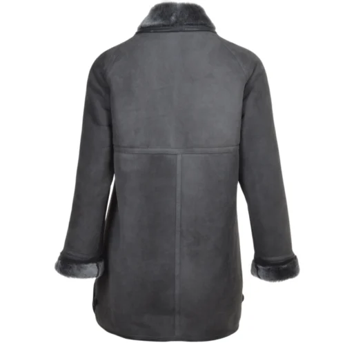 Sheepskin Coat Gray: Florence -The Bridge Store sheepskin coat gray florence p1735 7768 image