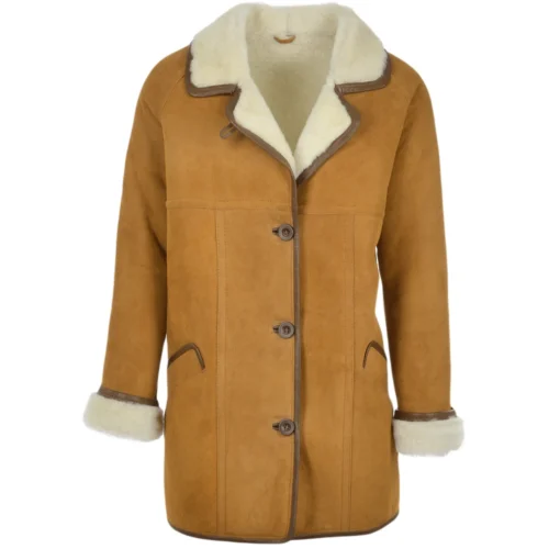 Sheepskin Coat Tan : Florence
