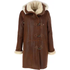 Sheepskin Coat Tan : Olivia