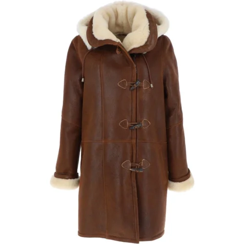 Sheepskin Coat Tan : Olivia