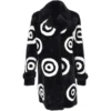 Sheepskin Coat With Roundel Detail Black/ White: Leilani 1 Sheepskin Coat With Roundel Detail Black/ White: Leilani -Default Template 2 sheepskin coat with roundel detail black white leilani p2613 11958 image