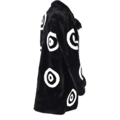 Sheepskin Coat With Roundel Detail Black/ White: Leilani 9 Sheepskin Coat With Roundel Detail Black/ White: Leilani -Default Template 2 sheepskin coat with roundel detail black white leilani p2613 11961 image