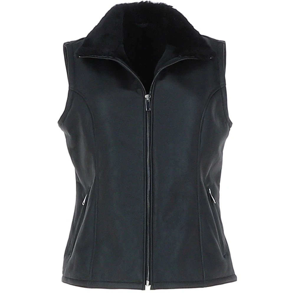 Sheepskin Gilet Black : Andorra 3 Sheepskin Gilet Black : Andorra