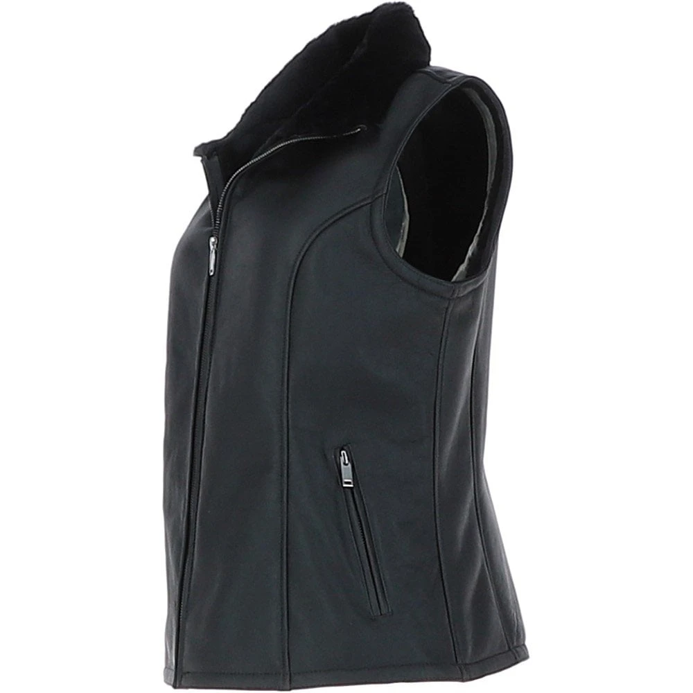 Sheepskin Gilet Black : Andorra 4 Sheepskin Gilet Black : Andorra - Image 2