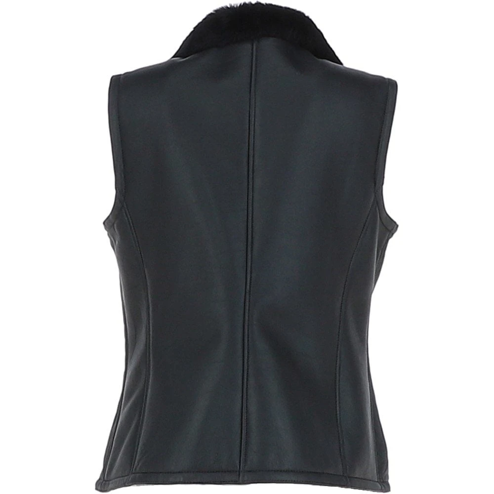 Sheepskin Gilet Black : Andorra 5 Sheepskin Gilet Black : Andorra - Image 3