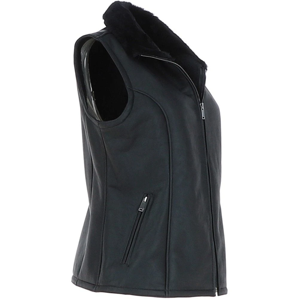 Sheepskin Gilet Black : Andorra 6 Sheepskin Gilet Black : Andorra - Image 4