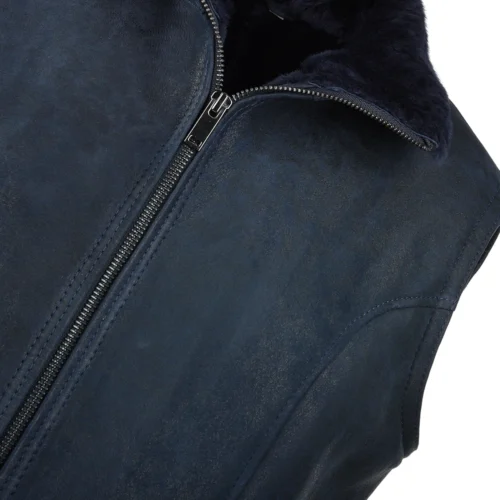 Sheepskin Gilet Ombre Blue : Andorra 10 Sheepskin Gilet Ombre Blue : Andorra -The Bridge Store sheepskin gilet ombre blue andorra p1622 7373 image