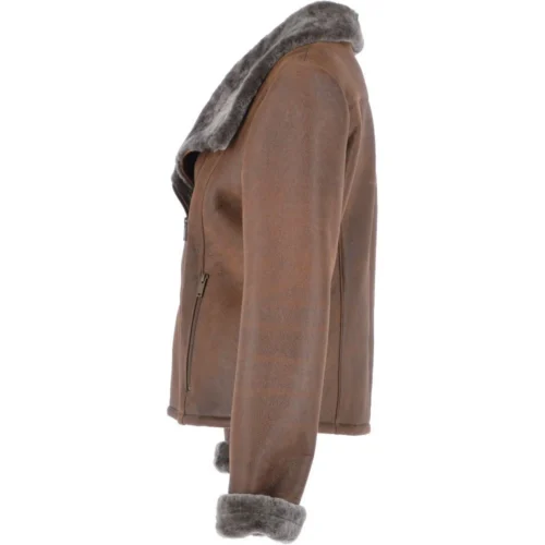 New Products -The Bridge Store sheepskin jacket tobacco imelda p3043 13425 image
