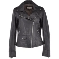 Short Biker Jacket Black : Alyssa