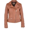 Short Biker Jacket Cognac : Alyssa -Default Template 2 short biker jacket cognac alyssa p3413 14936 image
