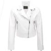Short Vegetable Tanned Leather Biker Jacket White : Jenner -Default Template 2 short vegetable tanned leather biker jacket white jenner p2293 10491 image