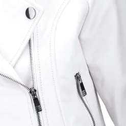 Short Vegetable Tanned Leather Biker Jacket White : Jenner -Default Template 2 short vegetable tanned leather biker jacket white jenner p2293 10494 image