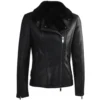 Side Zip Biker Sheepskin Pilot Jacket Black : Micaela 2 Side Zip Biker Sheepskin Pilot Jacket Black : Micaela -Default Template 2 side zip biker sheepskin pilot jacket black micaela p1297 5703 image