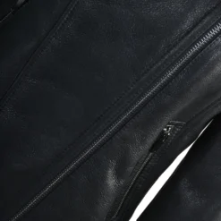 Side Zip Biker Sheepskin Pilot Jacket Black : Micaela -Default Template 2 side zip biker sheepskin pilot jacket black micaela p1297 5706 image