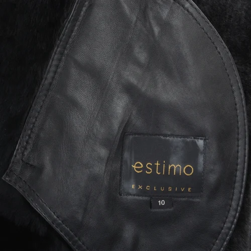 Side Zip Biker Sheepskin Pilot Jacket Black : Micaela -The Bridge Store side zip biker sheepskin pilot jacket black micaela p1297 5707 image