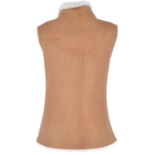 Slimline Reversible Suede Sheepskin Body Warmer Biscuit Tan : Phillipa 10 Slimline Reversible Suede Sheepskin Body Warmer Biscuit Tan : Phillipa -The Bridge Store slimline reversible suede sheepskin body warmer biscuit tan phillipa p3003 13301 image