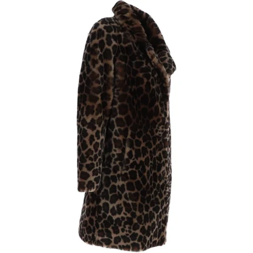 Three-Quarter Leopard Print Skeepskin Coat: Aria -The Bridge Store three quarter leopard print skeepskin coat aria p4404 18787 image