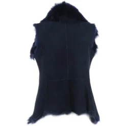 Toscana Double Collar Suede Leather Gilet Blue: Pegasus -Default Template 2 toscana double collar suede leather gilet blue pegasus p5689 20239 image