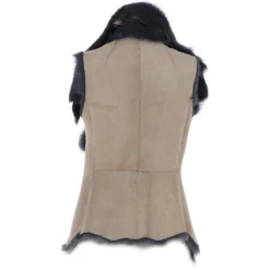 Toscana Double Collar Suede Leather Gilet Taupe: Pegasus 8 Toscana Double Collar Suede Leather Gilet Taupe: Pegasus -Default Template 2 toscana double collar suede leather gilet taupe pegasus p5693 20243 image