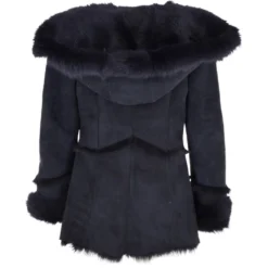Toscana Long Haired Shearling Jacket With Large Hood Ombre Blue : Muna -Default Template 2 toscana long haired shearling jacket with large hood ombre blue muna p3727 16136 image