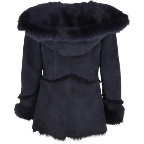 Toscana Long Haired Shearling Jacket With Large Hood Ombre Blue : Muna 8 Toscana Long Haired Shearling Jacket With Large Hood Ombre Blue : Muna -The Bridge Store toscana long haired shearling jacket with large hood ombre blue muna p3727 16136 image