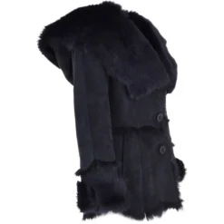 Toscana Long Haired Shearling Jacket With Large Hood Ombre Blue : Muna -Default Template 2 toscana long haired shearling jacket with large hood ombre blue muna p3727 16137 image