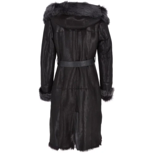 Toscana Longhaired Hood And Belted Shearling Coat Black/ Brissa : Cammi 8 Toscana Longhaired Hood And Belted Shearling Coat Black/ Brissa : Cammi -The Bridge Store toscana longhaired hood and belted shearling coat black brissa cammi p3784 16342 image
