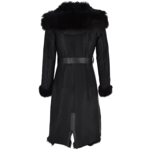 Toscana Longhaired Hood And Belted Shearling Coat Black : Cammi 8 Toscana Longhaired Hood And Belted Shearling Coat Black : Cammi -The Bridge Store toscana longhaired hood and belted shearling coat black cammi p3783 16338 image