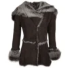 Toscana Longhaired Shearling Jacket With Large Hood Brown : Muna -Default Template 2 toscana longhaired shearling jacket with large hood brown muna p853 3642 image