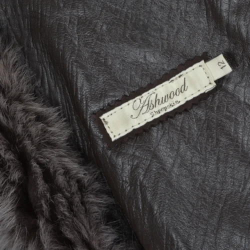 Toscana Longhaired Shearling Jacket With Large Hood Brown : Muna -The Bridge Store toscana longhaired shearling jacket with large hood brown muna p853 3646 image