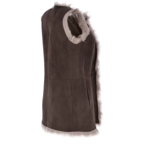 Toscana Suede Leather Gilet Brown : Wanda 9 Toscana Suede Leather Gilet Brown : Wanda -The Bridge Store toscana suede leather gilet brown wanda p2582 12037 image