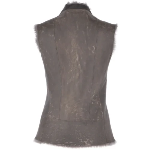 Toscana Suede Leather Gilet Grey : Kachina -The Bridge Store toscana suede leather gilet grey kachina p2576 12024 image