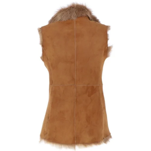 Toscana Suede Leather Gilet Honey: Hateya 8 Toscana Suede Leather Gilet Honey: Hateya -The Bridge Store toscana suede leather gilet honey hateya p6148 22045 image