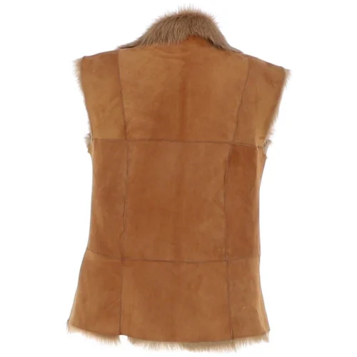 Toscana Suede Leather Gilet Honey: Kashmina 8 Toscana Suede Leather Gilet Honey: Kashmina -The Bridge Store toscana suede leather gilet honey kashmina p6679 24369 image