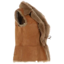 Toscana Suede Leather Gilet Honey: Kashmina -Default Template 2 toscana suede leather gilet honey kashmina p6679 24370 image