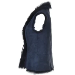 Toscana Suede Leather Gilet Navy : Kashmina -Default Template 2 toscana suede leather gilet navy kashmina p857 3633 image