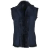 Toscana Suede Leather Gilet Navy : Kashmina -Default Template 2 toscana suede leather gilet navy kashmina p857 3828 image