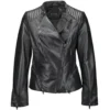 Veg Tanned Leather Biker Jacket Black : Kiara -Default Template 2 veg tanned leather biker jacket black kiara p1393 10535 image