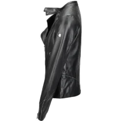 Veg Tanned Leather Biker Jacket Black : Kiara -Default Template 2 veg tanned leather biker jacket black kiara p1393 10536 image
