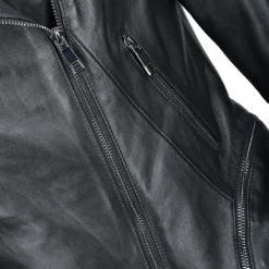 Veg Tanned Leather Biker Jacket Black : Kiara -Default Template 2 veg tanned leather biker jacket black kiara p1393 10538 image