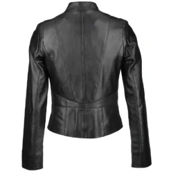 Vegetable Tanned Leather Biker Jacket Black : Rosabel -Default Template 2 vegetable tanned leather biker jacket black rosabel p1395 10469 image
