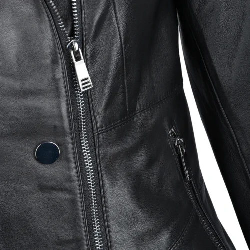 Vegetable Tanned Leather Biker Jacket Black : Rosabel 11 Vegetable Tanned Leather Biker Jacket Black : Rosabel -The Bridge Store vegetable tanned leather biker jacket black rosabel p1395 10470 image