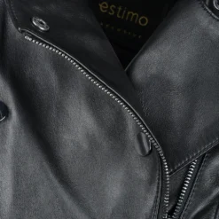 Vegetable Tanned Leather Biker Jacket Black : Rosabel -Default Template 2 vegetable tanned leather biker jacket black rosabel p1395 10471 image