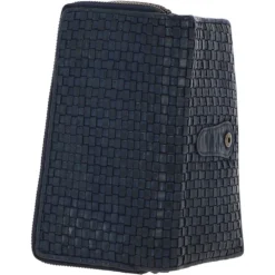 Vintage Woven Leather Zip Around Large 22 Card Coin Note Purse Navy : D-84 -Default Template 2 vintage woven leather zip around large 22 card coin note purse navy d 84 p4306 18365 image