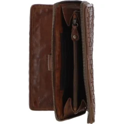 Vintage Woven Leather Zip Around Large 22 Card Coin Note Purse Taupe: D-84 -Default Template 2 vintage woven leather zip around large 22 card coin note purse taupe d 84 p4309 18374 image