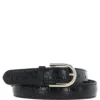 Women's Croc Print Leather Belt With Gold Metal Pin Buckle Black: C-99 -Default Template 2 womens croc print leather belt with gold metal pin buckle black c 99 p7208 26578 image